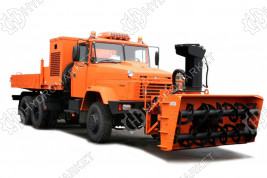 Аренда дорожной машины с роторным снегоочистителем КрАЗ 6322